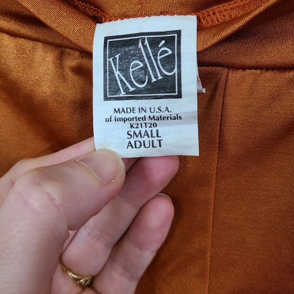 Kelle Copper Metallic Pull On Pant Small - Picture 3 of 5